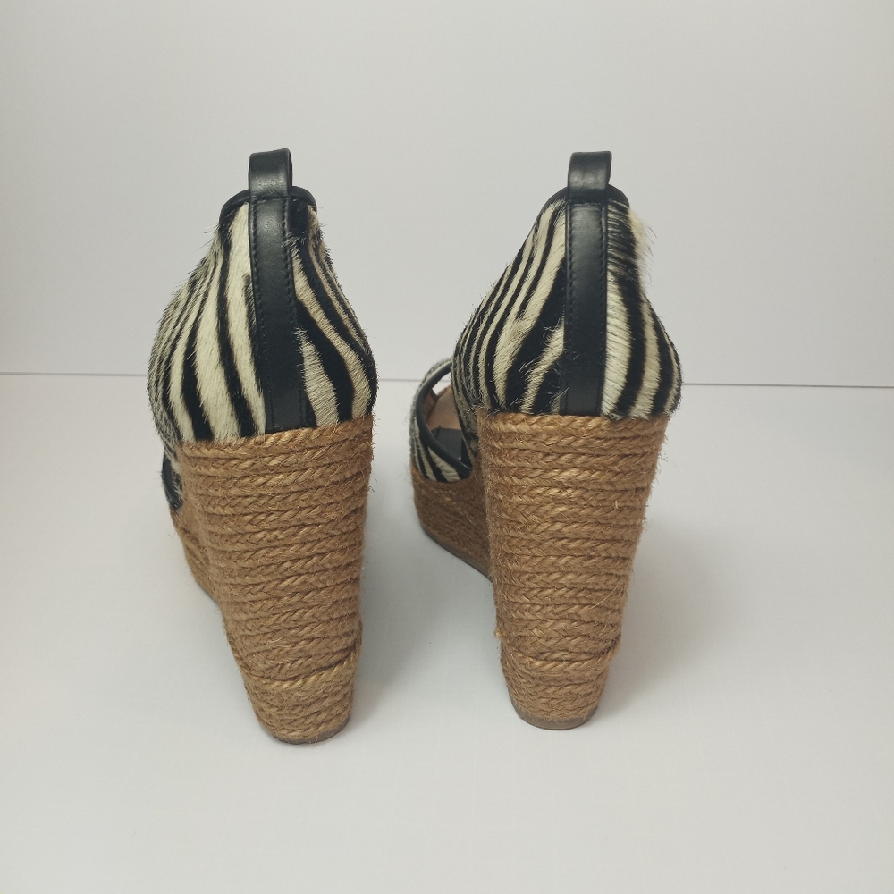 Paloma Barcelo Zebra Print Wedge - image 8
